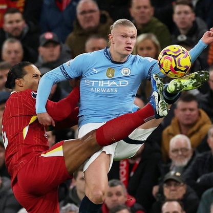 هل ينجح هالاند أخيراً في التفوق على فان دايك وتسجيل هدفين ضد ليفربول؟