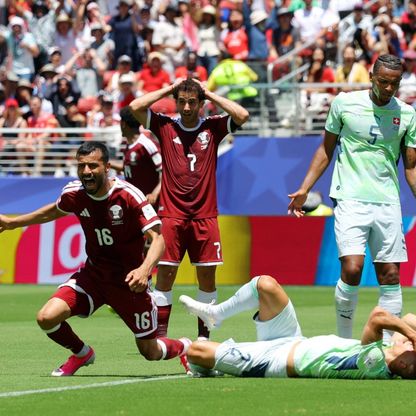 شاهد.. قطر تنتزع تعادلاً تاريخياً ضد سويسرا بهدف في الدقيقة 90+5