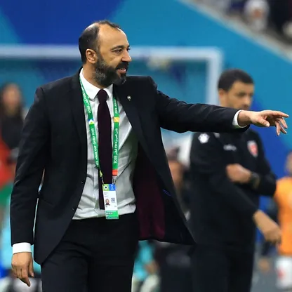 طارق السكيتيوي مدرب منتخب المغرب في مباراة الأردن بنهائي كأس العرب - 18 ديسمبر 2025