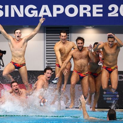 إسبانيا تتوج ببطولة العالم لكرة الماء بالفوز على صربيا