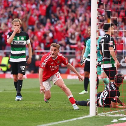 بهدف مذهل.. بنفيكا يتعادل مع سبورتينغ والحسم يتأجل للجولة الأخيرة