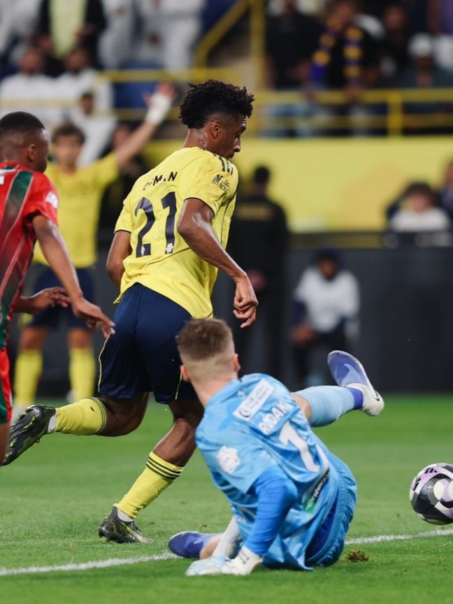 شاهد… النصر يتقدم على الاتفاق بهدف كومان في الشوط الأول