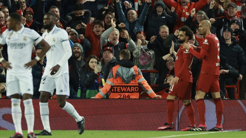 محمد صلاح يصنع ويسجل في مباراة ريال مدريد وليفربول بذهاب ثمن نهائي أبطال أوروبا 2023