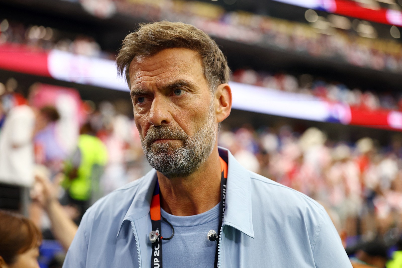 يورغن كلوب مدرب ليفربول السابق والمحلل التلفزيوني قبل بداية مباراة إنجلترا وكرواتيا في كأس العالم – 17 يونيو 2026
