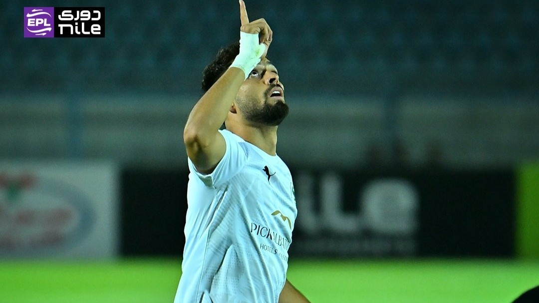 ثنائية صلاح محسن تصعد بالمصري لصدارة الدوري المصري 