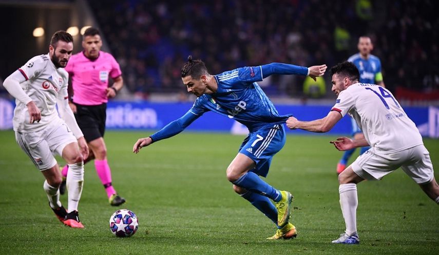 مواجهة ليون الفرنسي ويوفنتوس الإيطالي في دوري أبطال أوروبا - AFP