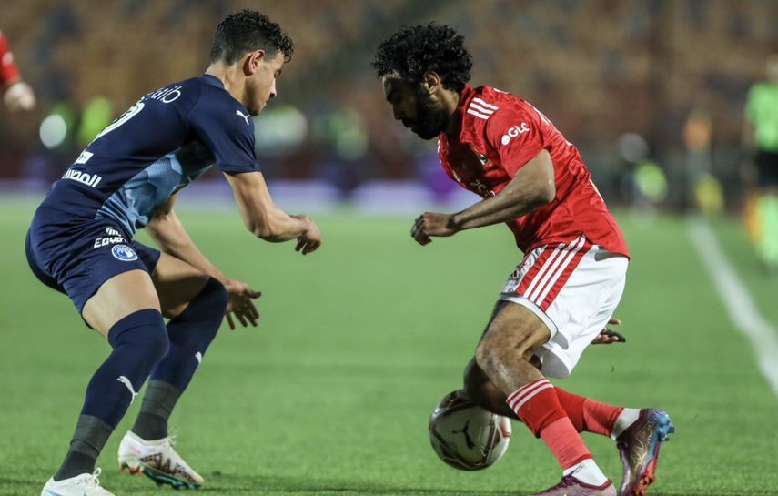 حسين الشحات في مباراة الأهلي وبيراميدز بنهائي كأس مصر 2022