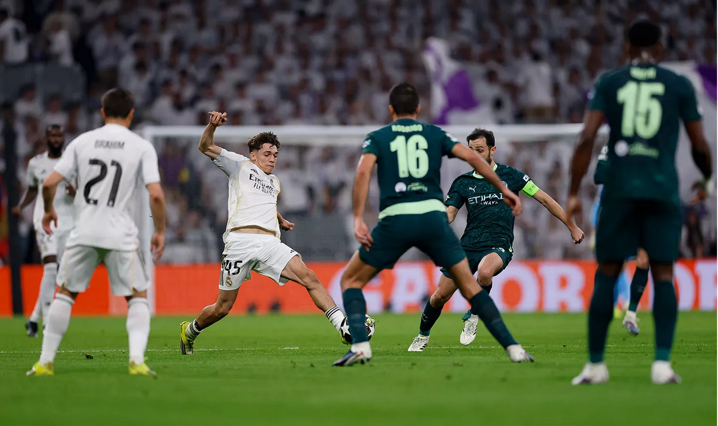 تياغو بيتارش خلال مباراة بين ريال مدريد ومانشستر سيتي في دوري أبطال أوروبا - 11 مارس 2026