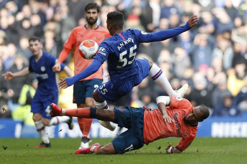 لقاء بين إيفرتون و تشيلسي في الدوري الإنجليزي لكرة القدم  - AFP