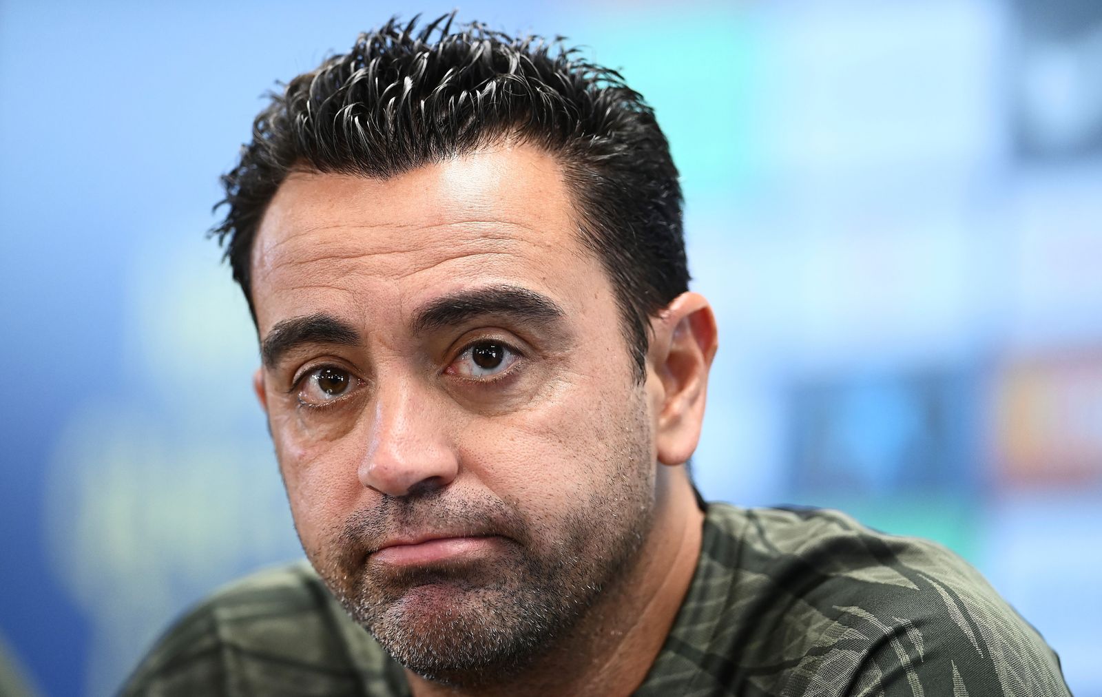 مدرب برشلونة تشافي هرنانديز خلال مؤتمر صحافي - 12 أغسطس 2023
