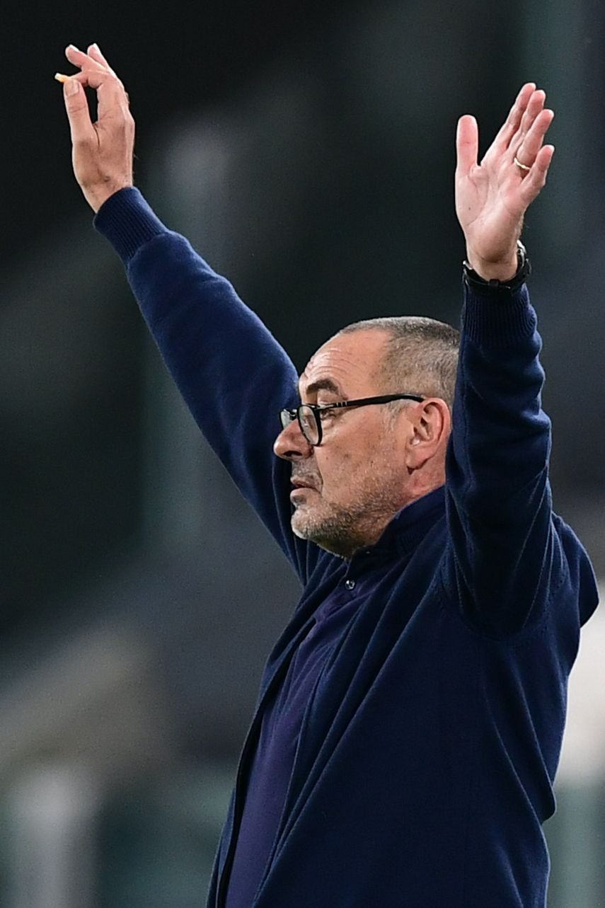 مدرب يوفنتوس الإيطالي ماوريسيو ساري  - AFP