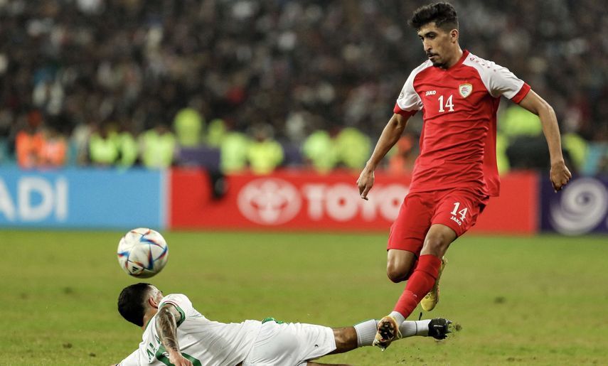 مباراة العراق ضد عمان في كأس الخليج العربي 2023