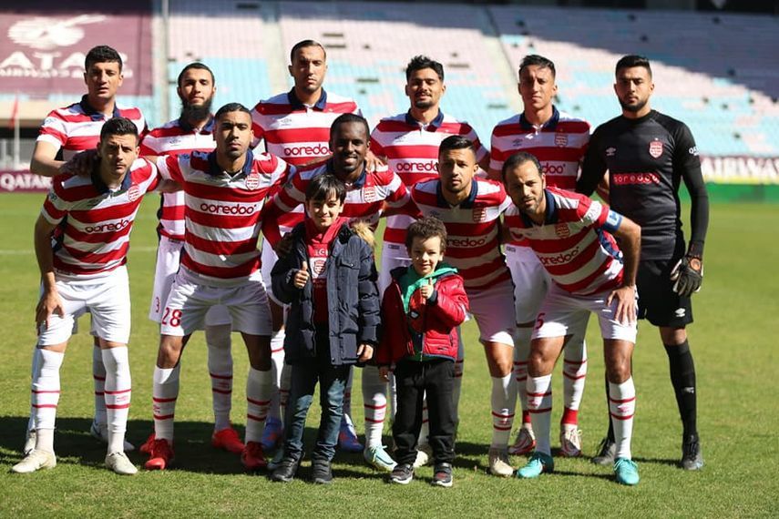 صورة جماعية لفريق النادي الأفريقي خلال مباراة هلال مساكن بكأس تونس - 19 فبراير 2023 