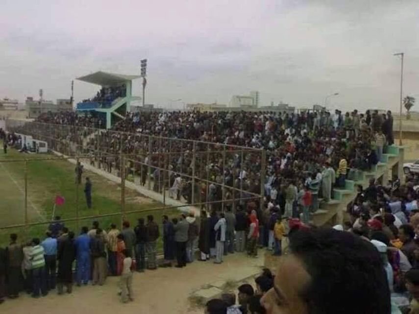 إحدى مباريات فريق الصقور الليبي في الدوري - أرشيف نادي الصقور بطبرق