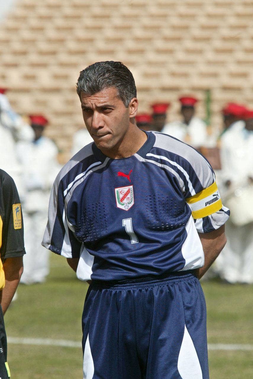 شكري الواعر بقميص منتخب تونس - AFP