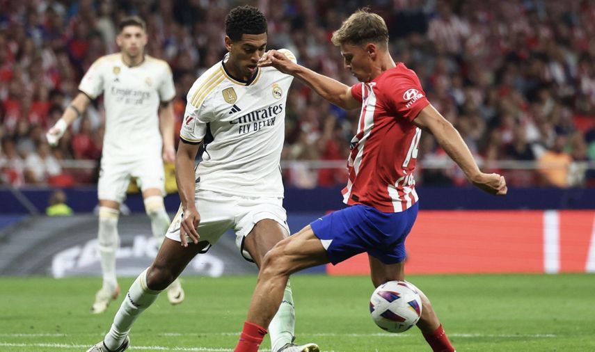 بيلينغهام يراوغ ماركوس يورينتي في ديربي مدريد 24-9-2023