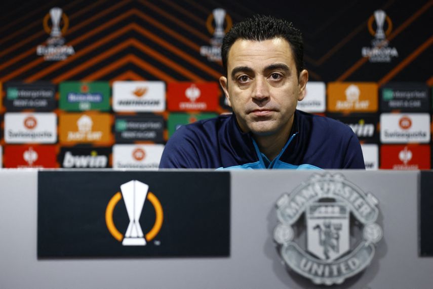تشافي هيرنانديز مدرب برشلونة في المؤتمر الصحفي قبل مواجهة مانشستر يونايتد - 22 فبراير 2023