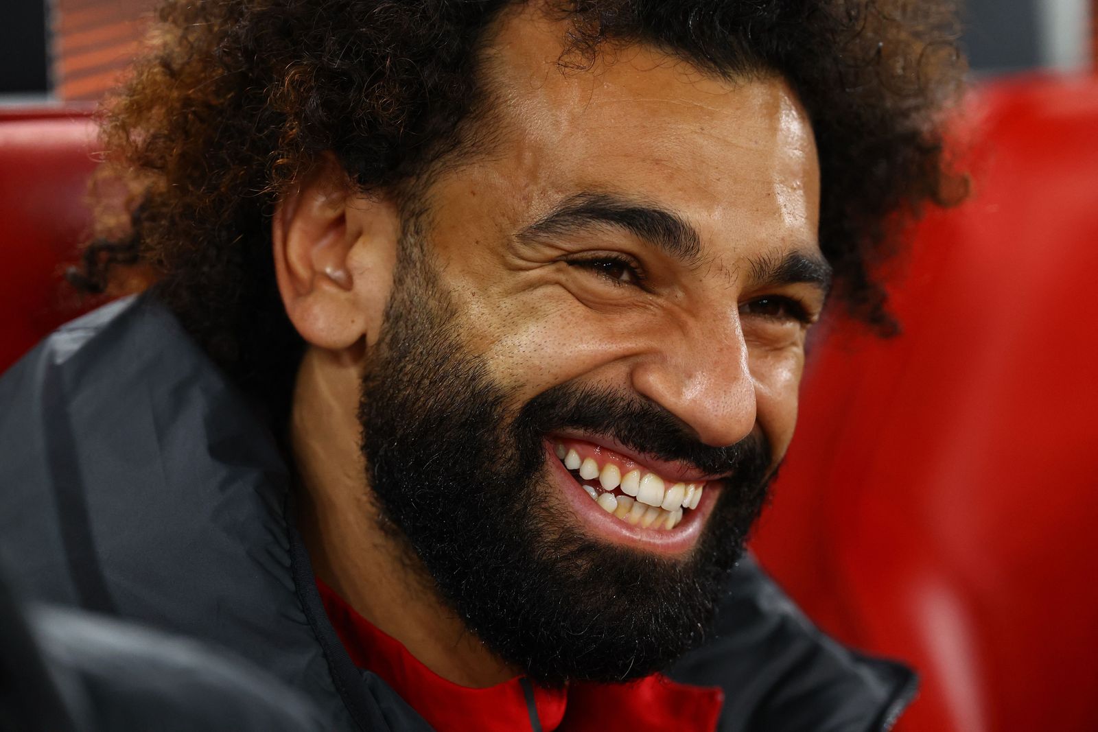 محمد صلاح خلال مواجهة ليفربول وتولوز الفرنسي في الدوري الأوروبي - 26 أكتوبر 2023