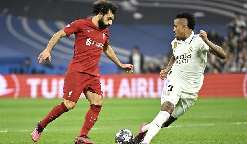 محمد صلاح وميليتاو في مباراة ريال مدريد وليفربول إياب دوري أبطال أوروبا 2023