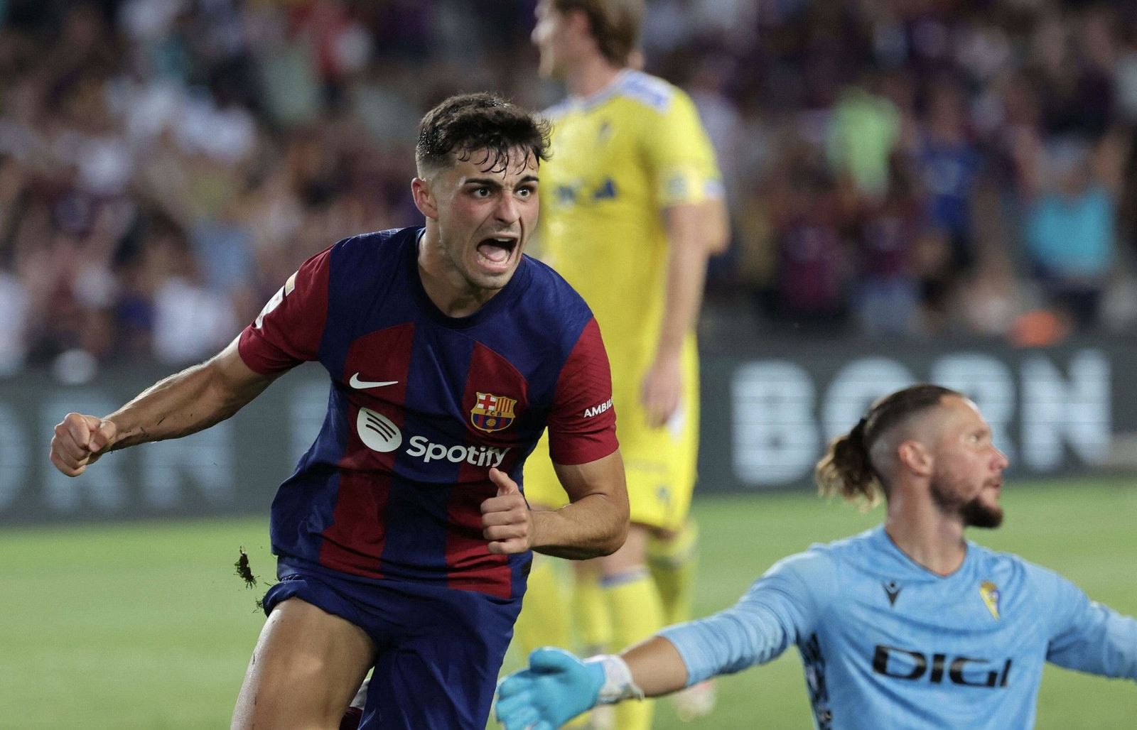 بيدري يسجل هدف تقدم برشلونة أمام قادش في الليغا 20-8-2023