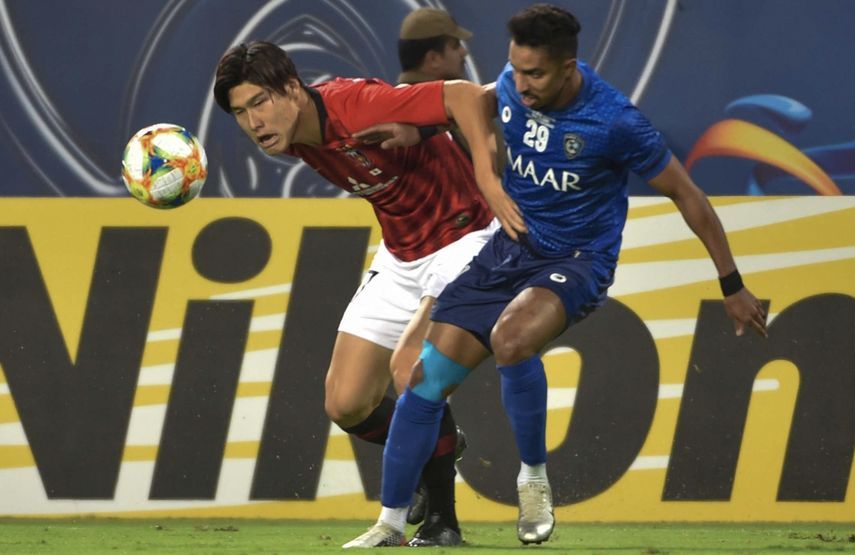سالم الدوسري في نهائي دوري أبطال آسيا 2019 بين الهلال السعودي وأوراوا ريدز الياباني