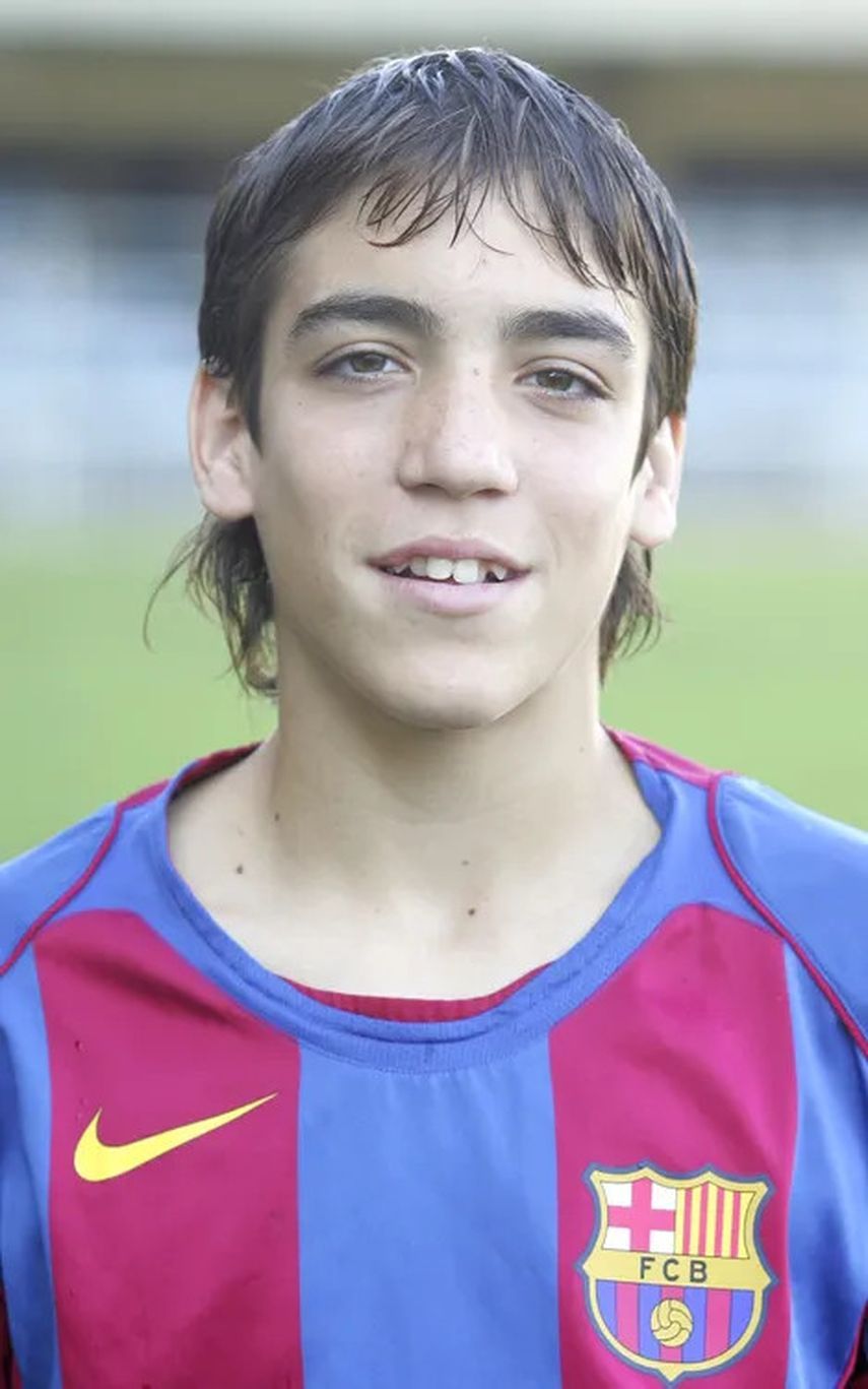 اللاعب أوريول روميو عندما كان في مدرسة لاماسيا التابعة لنادي برشلونة
