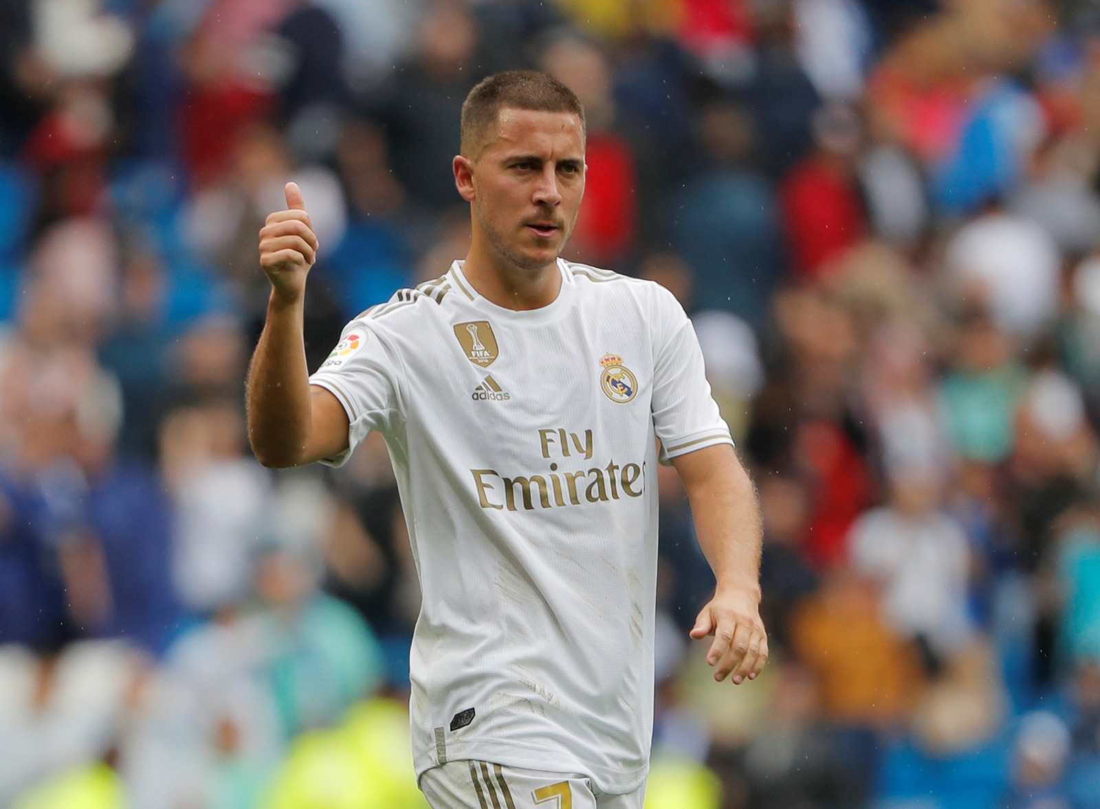 لاعب ريال مدريد إيدين هازارد بعد مباراة ليفانتي في الدوري الإسباني - 14 سبتمبر 2019