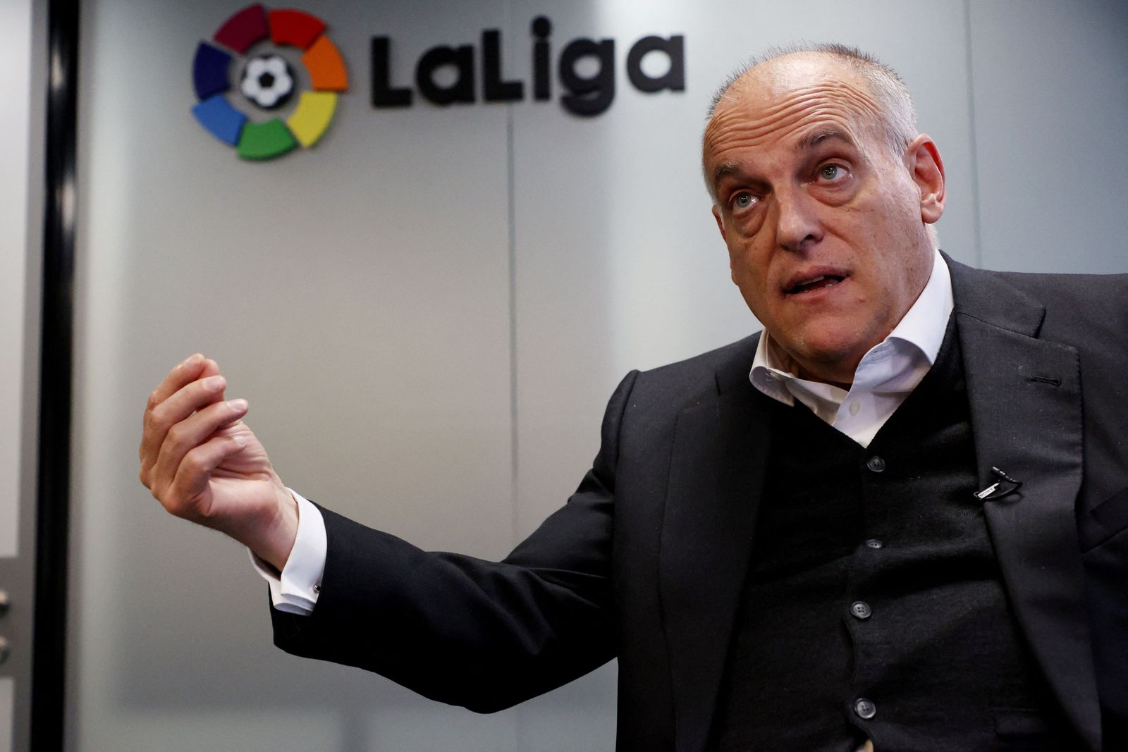 خافيير تيباس رئيس رابطة الدوري الإسباني لكرة القدم - 24 مايو 2023