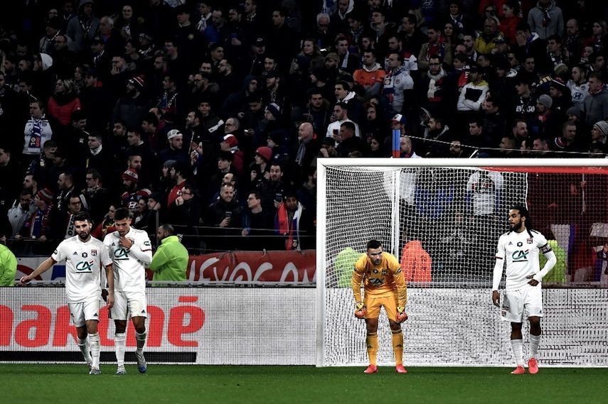 خيبة أمل لاعبي أولمبيك ليون - AFP