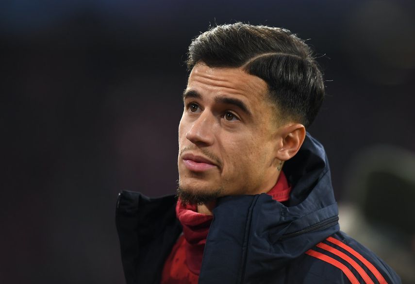 لاعب خط وسط البرازيل في بايرن ميونيخ ، فيليب كوتينيو ، يشارك في مباراة كرة القدم للمجموعة الثانية في دوري أبطال أوروبا ، بايرن ميونخ ضد أولمبياكوس في ميونيخ ، جنوب ألمانيا ، في 6 نوفمبر 2019. (تصوير كريستوف ستاتشي / وكالة الصحافة الفرنسية) - AFP