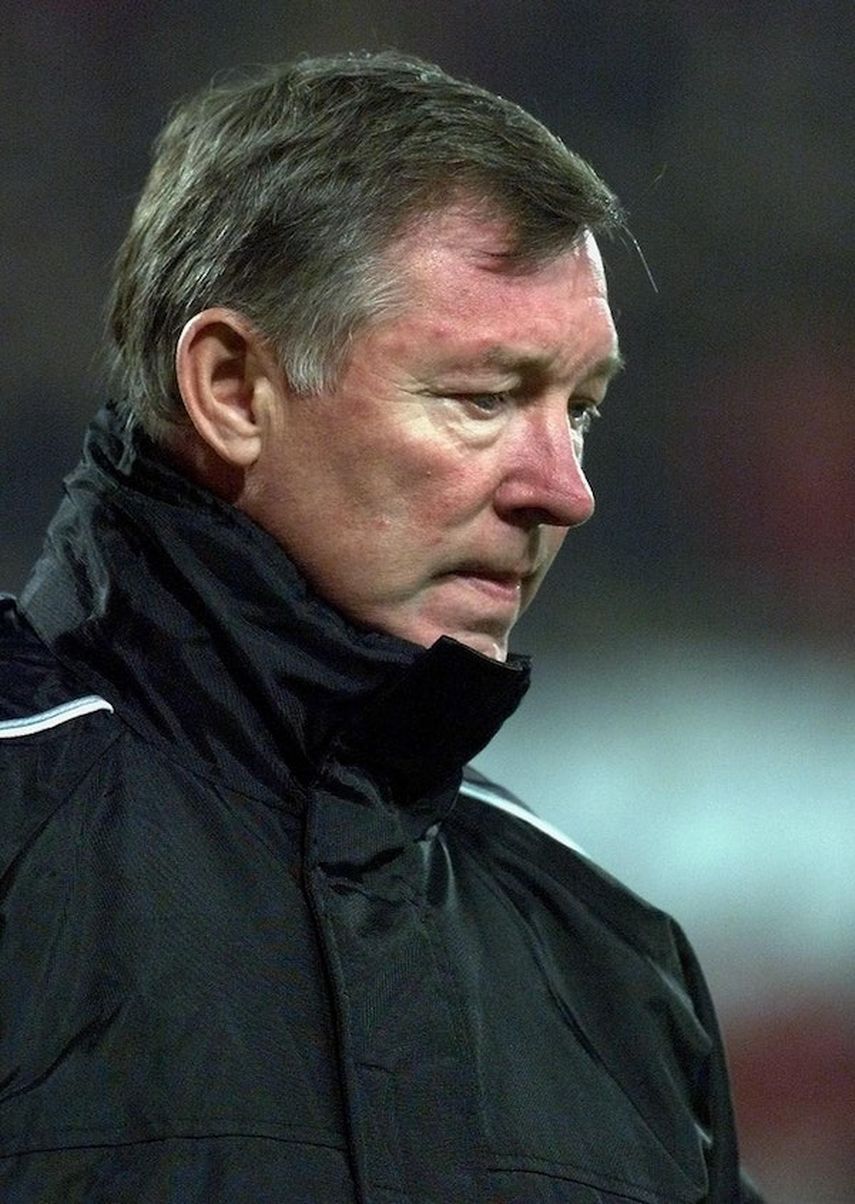 المدرب الاسكتلندي الاسطورة السير أليكس فيرغسون, AFP