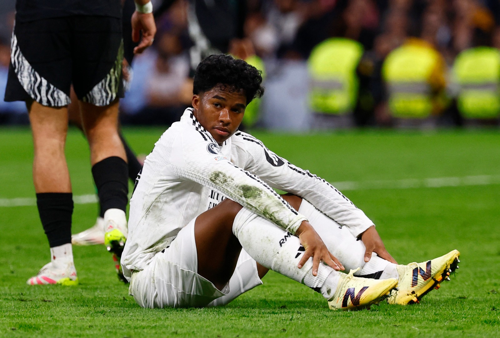 إندريك لاعب ريال مدريد خلال مباراة أرسنال في دوري أبطال أوروبا - 16 أبريل 2025