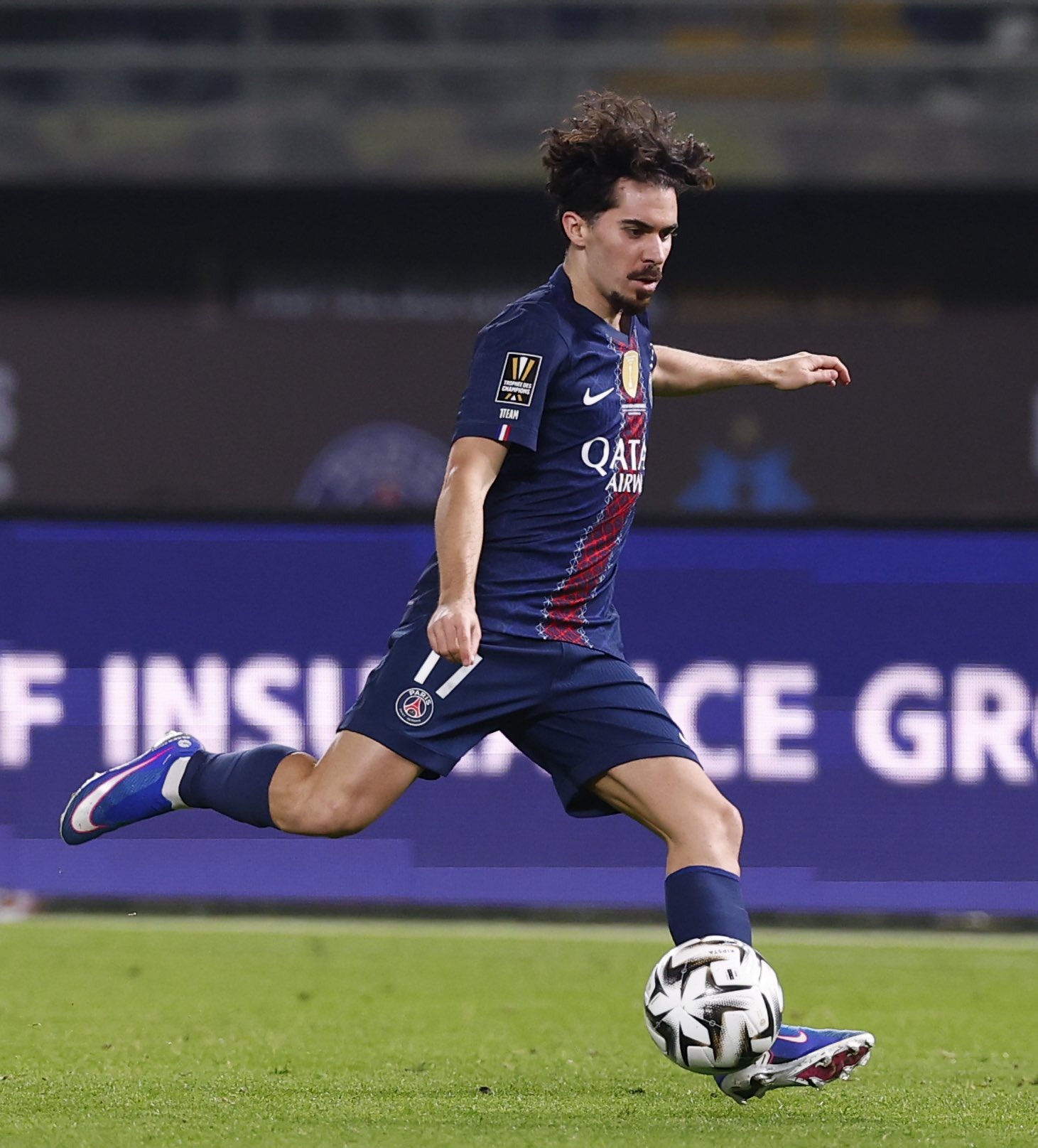 فيتينيا لاعب باريس سان جيرمان خلال مواجهة مارسيليا في كأس الأبطال بالكويت - 8 يناير 2026