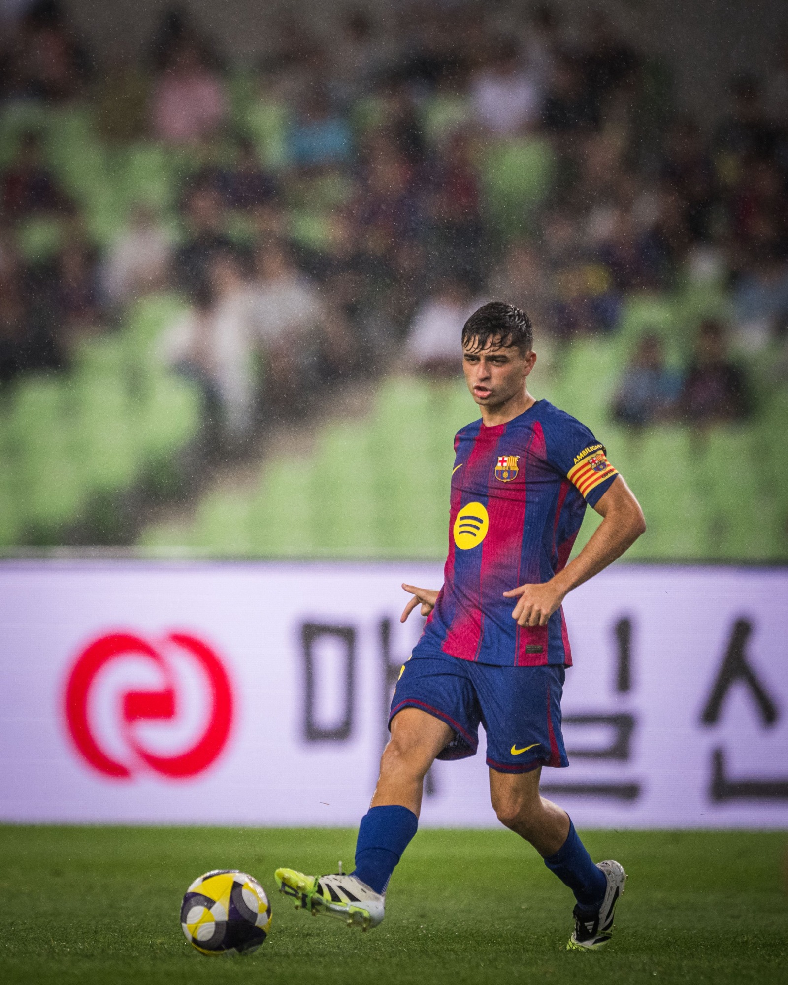 بيدري من المباراة الودية بين برشلونة ودايغو الكوري الجنوبي - 4 أغسطس 2025