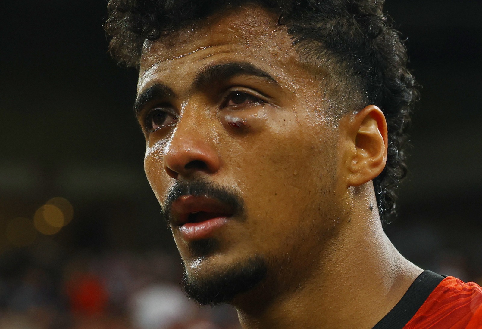 حسام عبد المجيد مدافع منتخب مصر بعد إصابته أمام إيران – 21 يونيو 2026