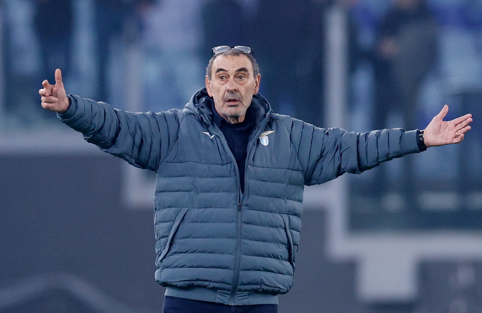 ماوريسيو ساري المدير الفني للاتسيو خلال مواجهة أتالانتا في الدوري الإيظالي - 4 مارس 2026