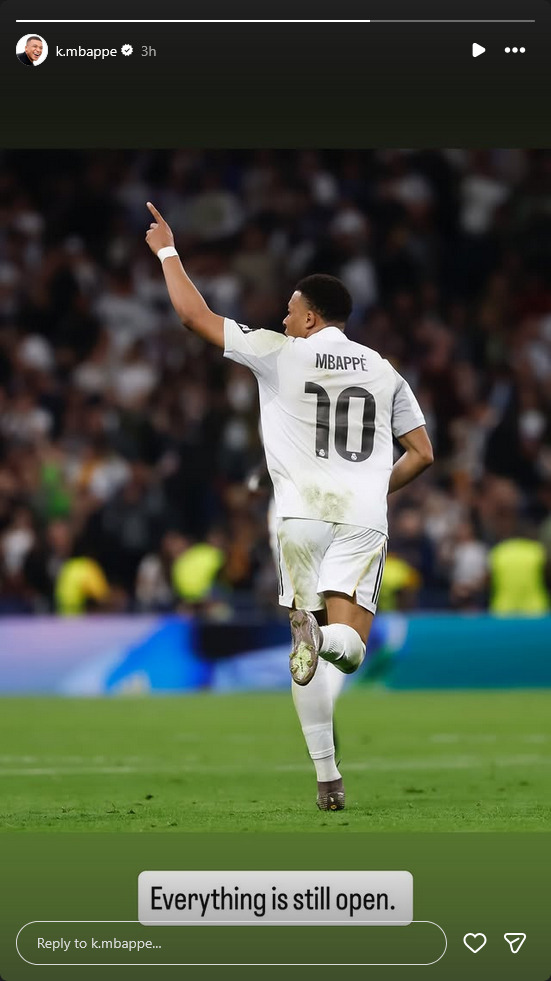 منشور لكيليان مبابي على 