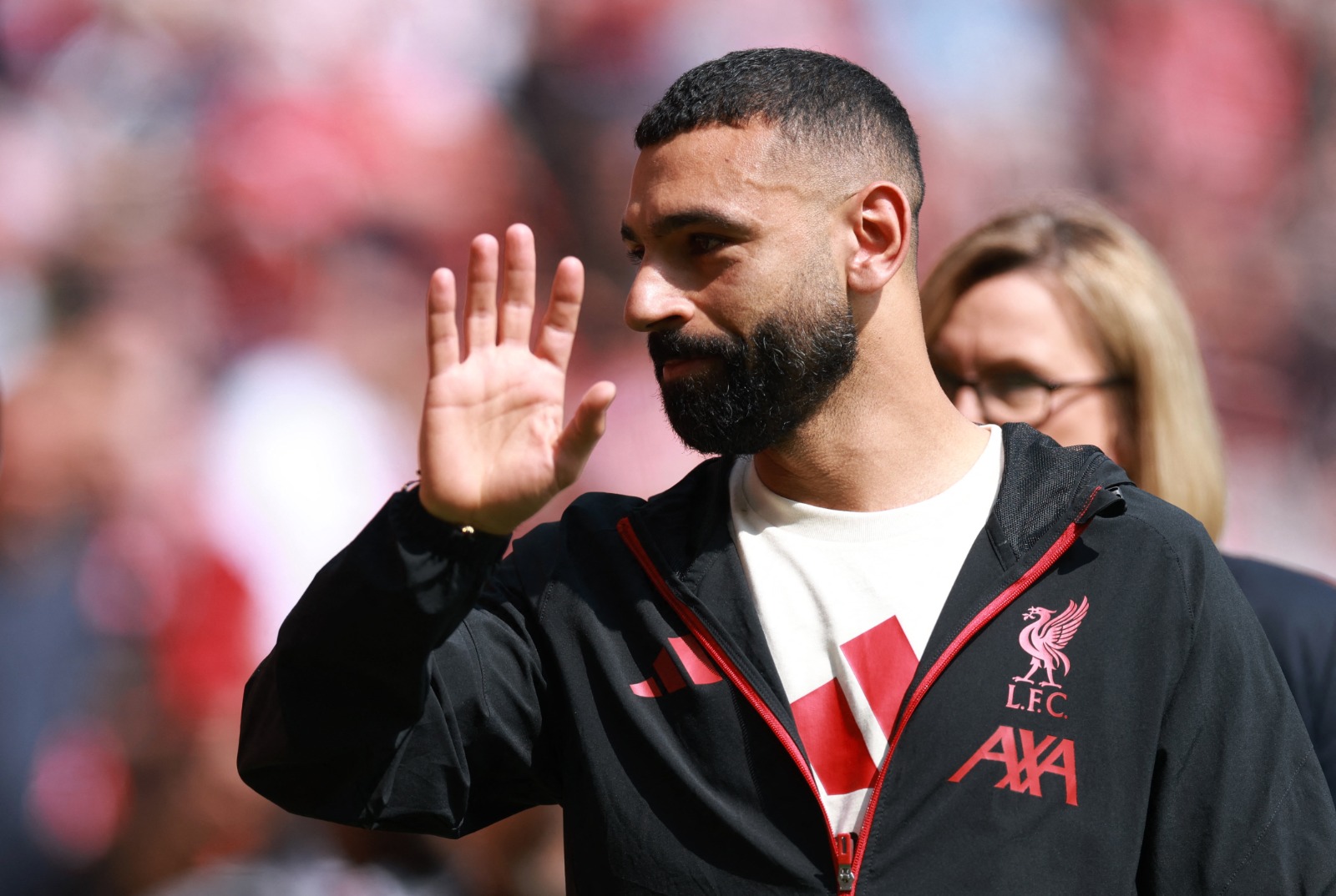 محمد صلاح لاعب ليفربول قبل مواجهة ضد تشيلسي في الدوري الإنجليزي الممتاز - 9 مايو 2026