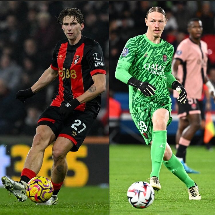 الأوكراني إيليا زابارني الصفقة المنتظرة لباريس سان جيرمان وبجواره الحارس الروسي ماتفي سافونوف الذي قد يزامله - 9 أغسطس 2025