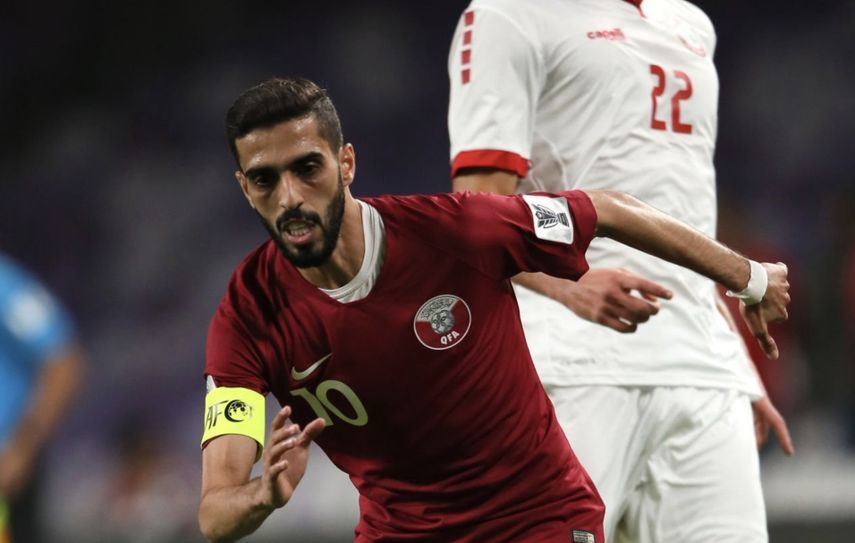 قائد منتخب قطر حسن الهيدوس في كأس آسيا 2019