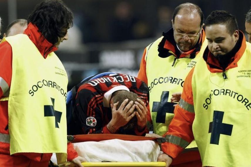 اصابة الانجليزي ديفيد بيكهام قبل كأس العالم 2010
