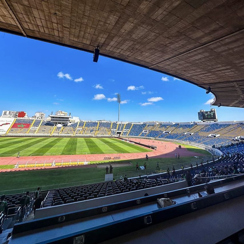 ملعب محمد الخامس بالدار البيضاء بدون جمهور في لقاء الرجاء وأولمبيك خريبكة - 6 مايو 2023