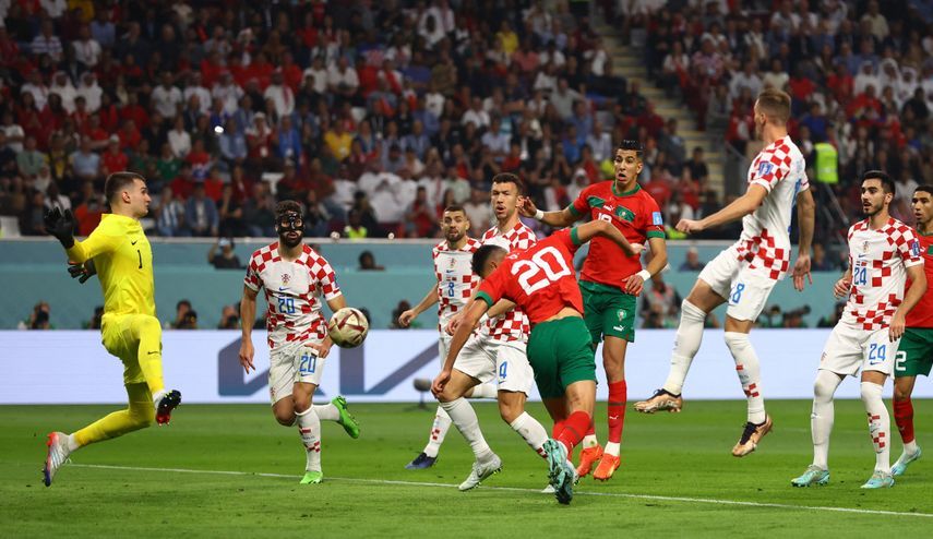 أشرف داري يسجل هدف التعادل للمغرب أمام كرواتيا -  17 ديسمبر 2022