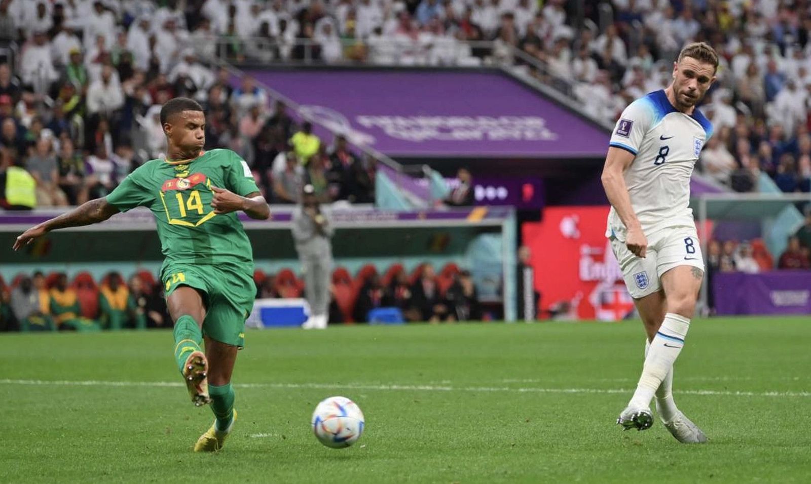 هندرسون يسجل هدف انجلترا الاول امام السنغال في مونديال 2022