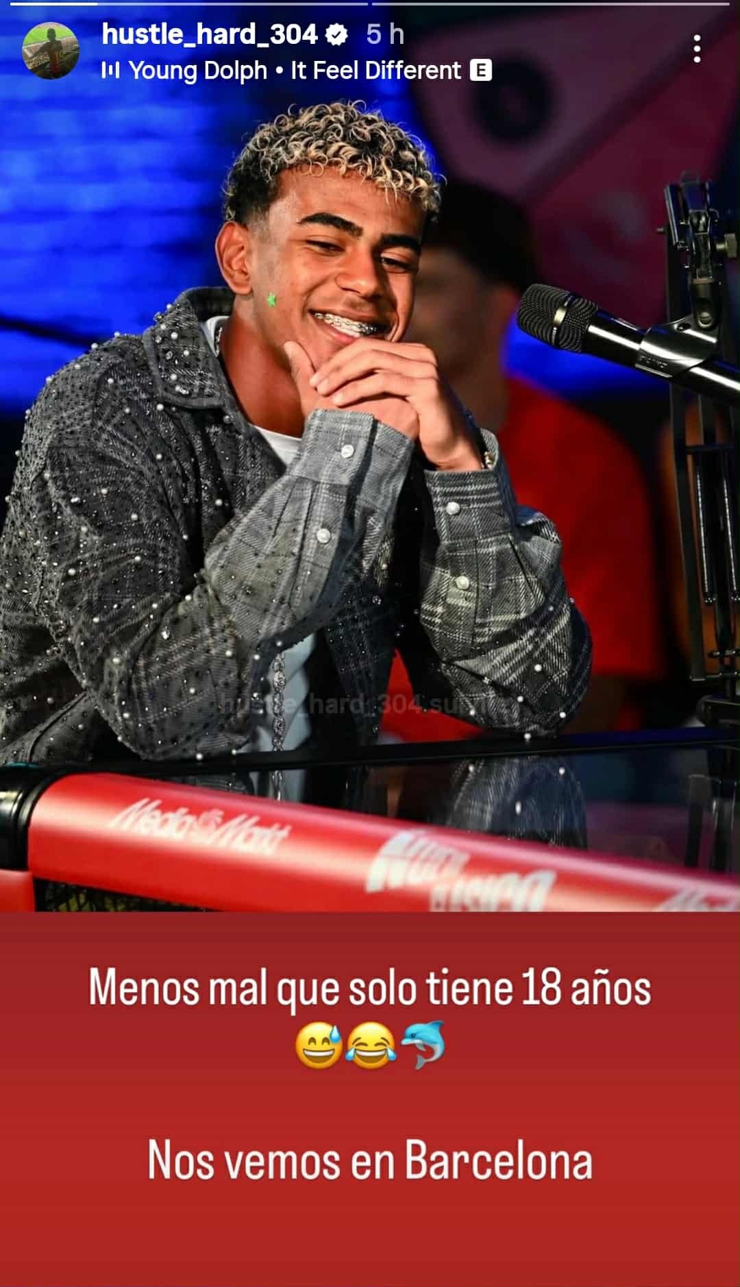 منير نصراوي يساند ابنه لامين يامال عبر صفحته على 