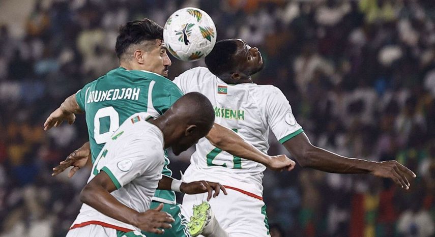 بغداد بونجاح يفشل في تسجيل هدف للجزائر أمام موريتانيا في كأس أمم إفريقيا 2023