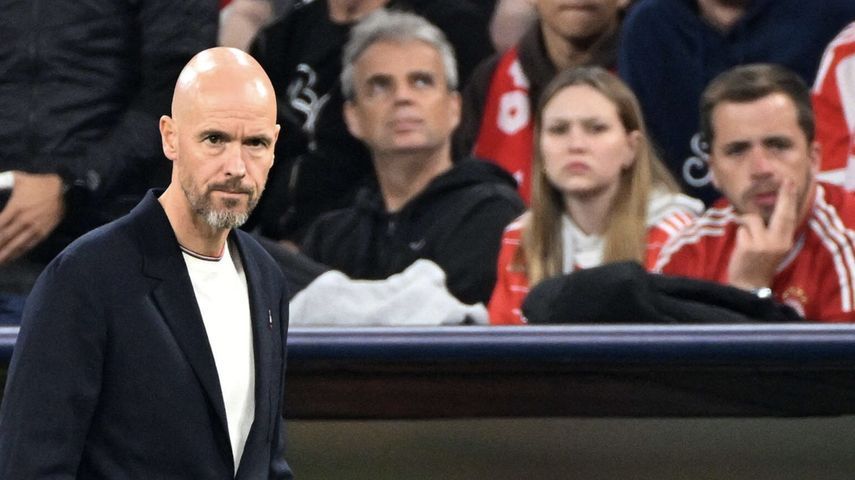 إريك تن هاغ في مباراة مانشستر يونايتد وبايرن ميونيخ 20-9-2023 بدوري أبطال أوروبا