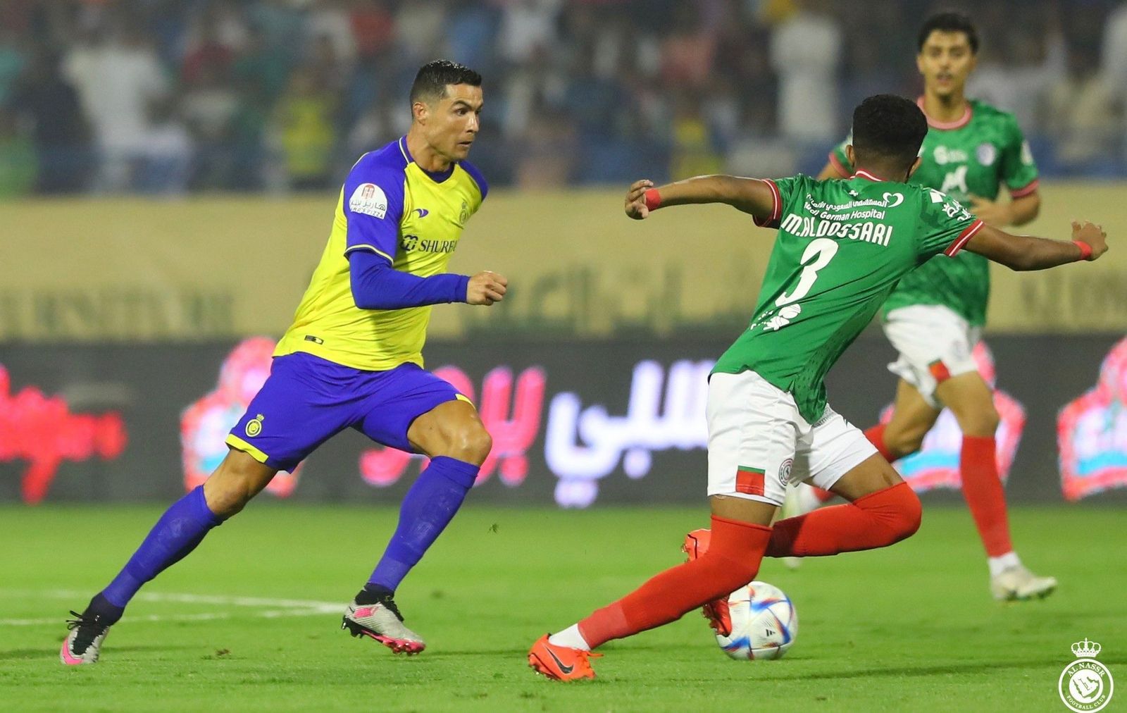 البرتغالي كريستيانو رونالدو خلال مباراة بين النصر والاتفاق في الدوري السعودي - 27 مايو 2023 