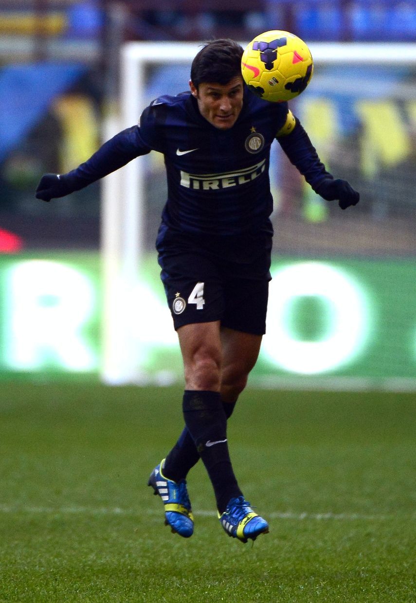  مدافع وأسطورة نادي إنتر ميلان الأرجنتيني خافيير زانيتي  - AFP