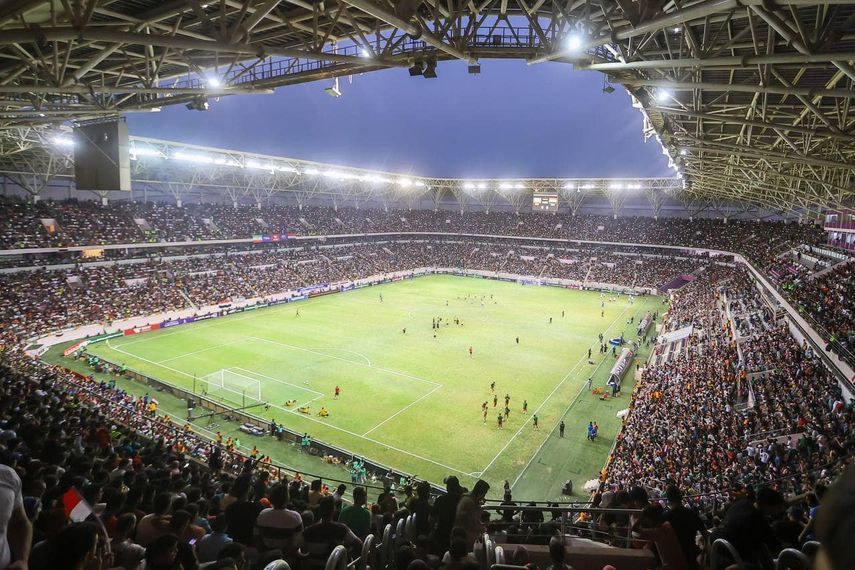 الحضور الجماهيري في نهائي غرب آسيا تحت 23 سنة بين العراق وإيران بملعب المدينة الدولي ببغداد - 20 يونيو 2023